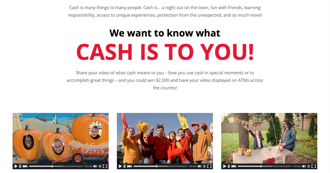 Cash is campaign