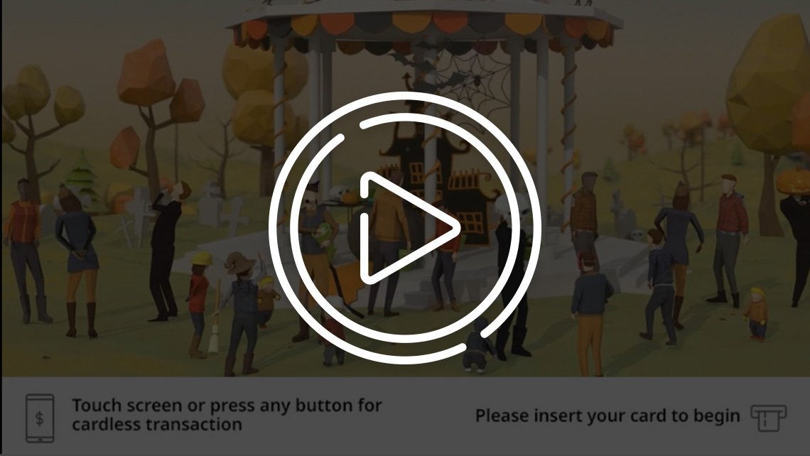 Allpoint Network attract screen Seasons Campaign